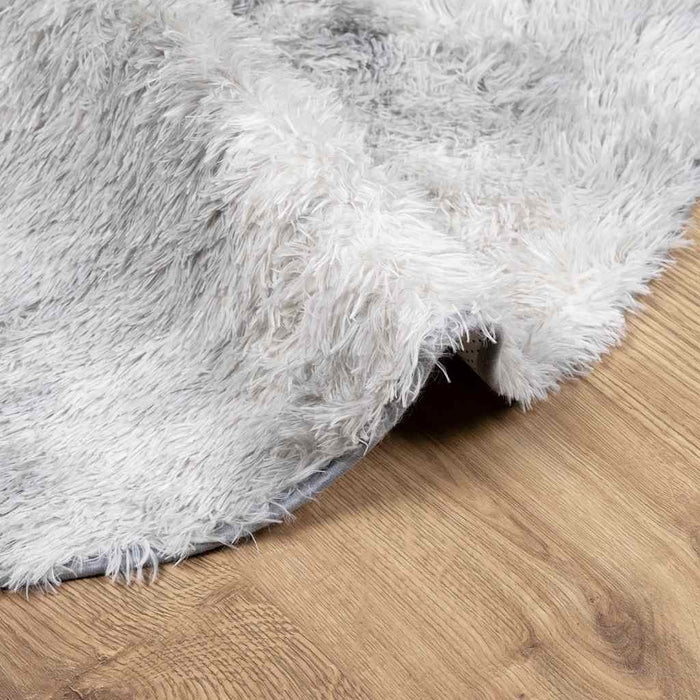 Covor shaggy cu pom înalt, NAVARRA, gri deschis, 120x120 cm - WALTI WALTI