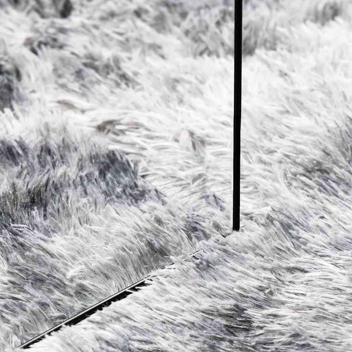 Covor shaggy cu pom înalt, NAVARRA, gri deschis, 120x120 cm - WALTI WALTI