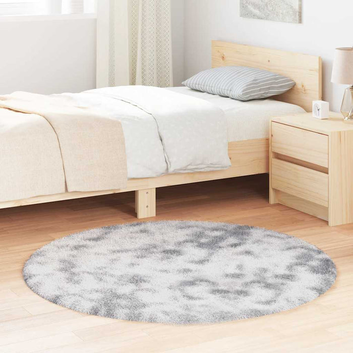 Covor shaggy cu pom înalt, NAVARRA, gri deschis, 120x120 cm - WALTI WALTI