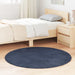 Covor shaggy cu pom înalt, NAVARRA, bleumarin, 120x120 cm - WALTI WALTI