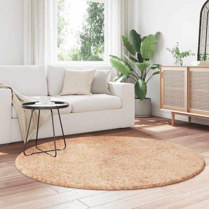 Covor shaggy cu pom înalt, NAVARRA, bej, 160x160 cm, poliester - WALTI WALTI