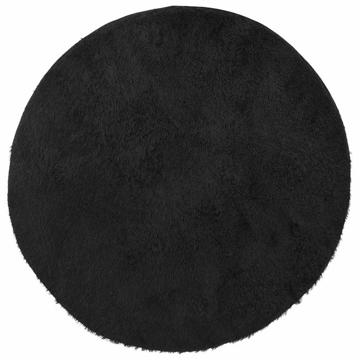Covor shaggy cu pom înalt, NAVARRA, negru, 160x160cm, poliester - WALTI WALTI