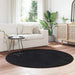Covor shaggy cu pom înalt, NAVARRA, negru, 160x160cm, poliester - WALTI WALTI