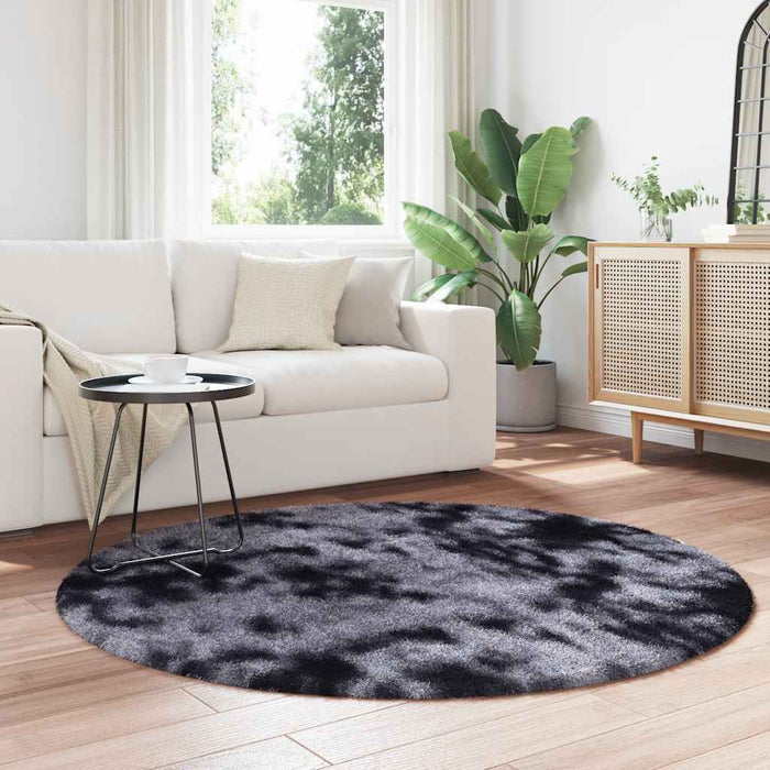 Covor shaggy cu pom înalt, NAVARRA, gri închis, 160x160 cm - WALTI WALTI