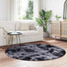 Covor shaggy cu pom înalt, NAVARRA, gri închis, 160x160 cm - WALTI WALTI