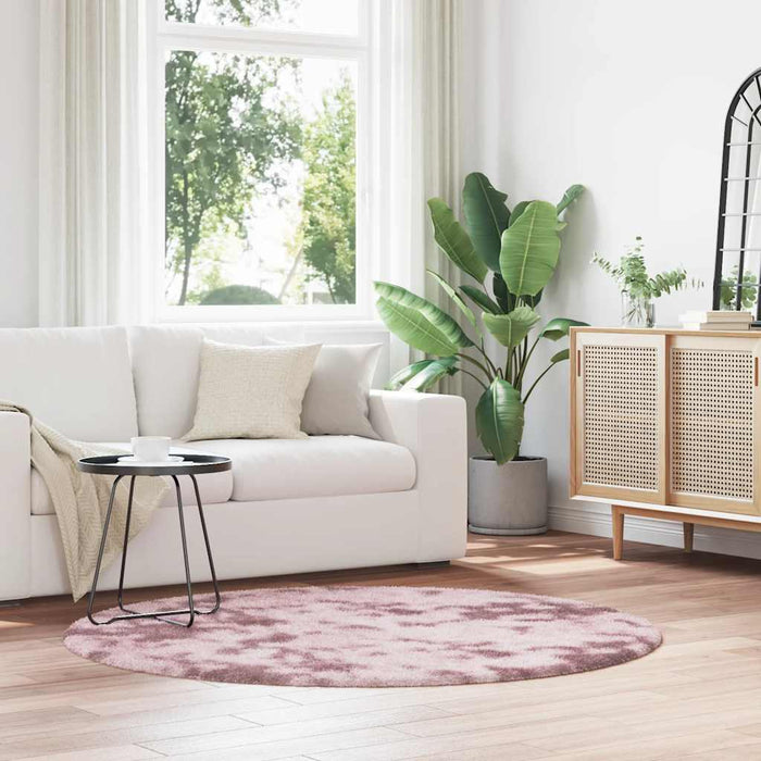 Covor shaggy cu pom înalt, NAVARRA, roz praf, 160x160 cm - WALTI WALTI