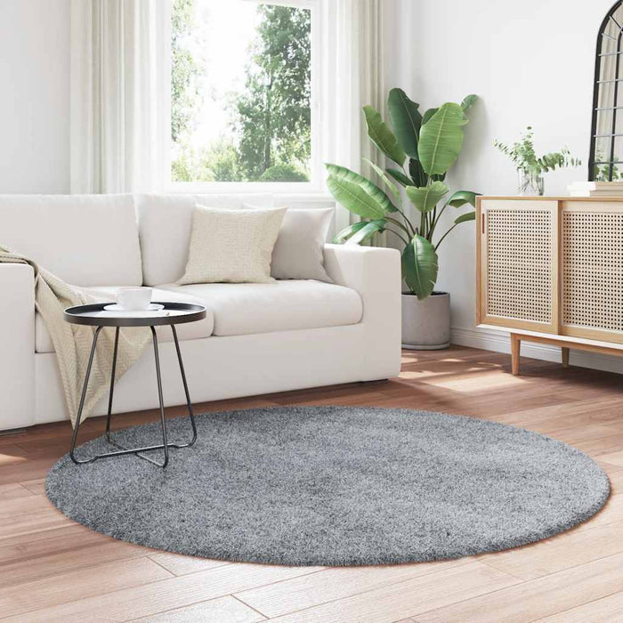 Covor shaggy cu pom înalt, NAVARRA, gri deschis, 160x160 cm - WALTI WALTI