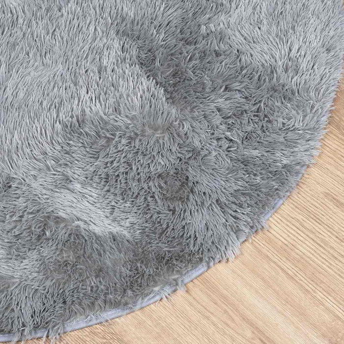 Covor shaggy cu pom înalt, NAVARRA, gri deschis, 160x160 cm - WALTI WALTI