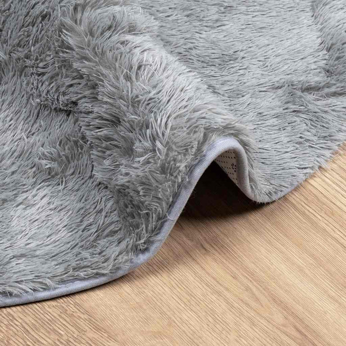 Covor shaggy cu pom înalt, NAVARRA, gri deschis, 160x160 cm - WALTI WALTI