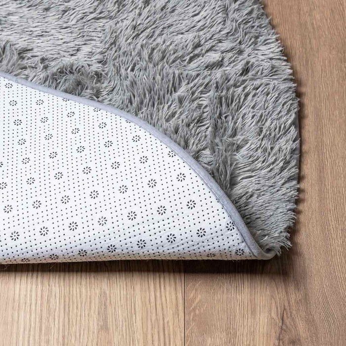 Covor shaggy cu pom înalt, NAVARRA, gri deschis, 160x160 cm - WALTI WALTI