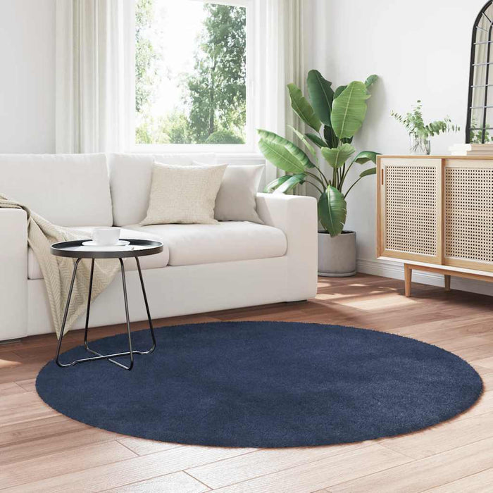 Covor shaggy cu pom înalt, NAVARRA, bleumarin, 160x160 cm - WALTI WALTI