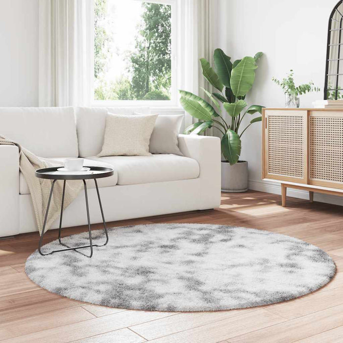 Covor shaggy cu pom înalt, NAVARRA, gri argintiu, 160x160 cm - WALTI WALTI