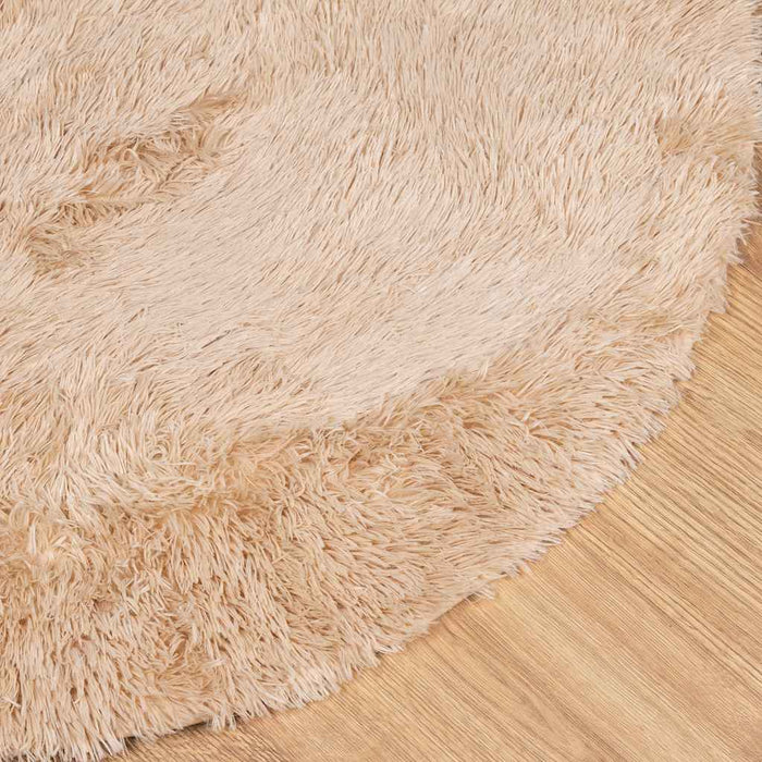 Covor shaggy cu pom înalt, NAVARRA, bej, 200x200 cm, poliester - WALTI WALTI