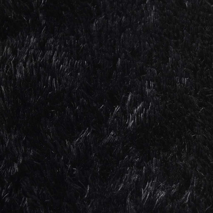 Covor shaggy cu pom înalt, NAVARRA, negru, 200x200cm, poliester - WALTI WALTI