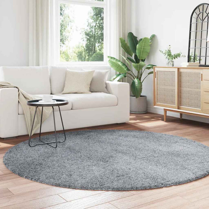 Covor shaggy cu pom înalt, NAVARRA, gri deschis, 200x200 cm - WALTI WALTI