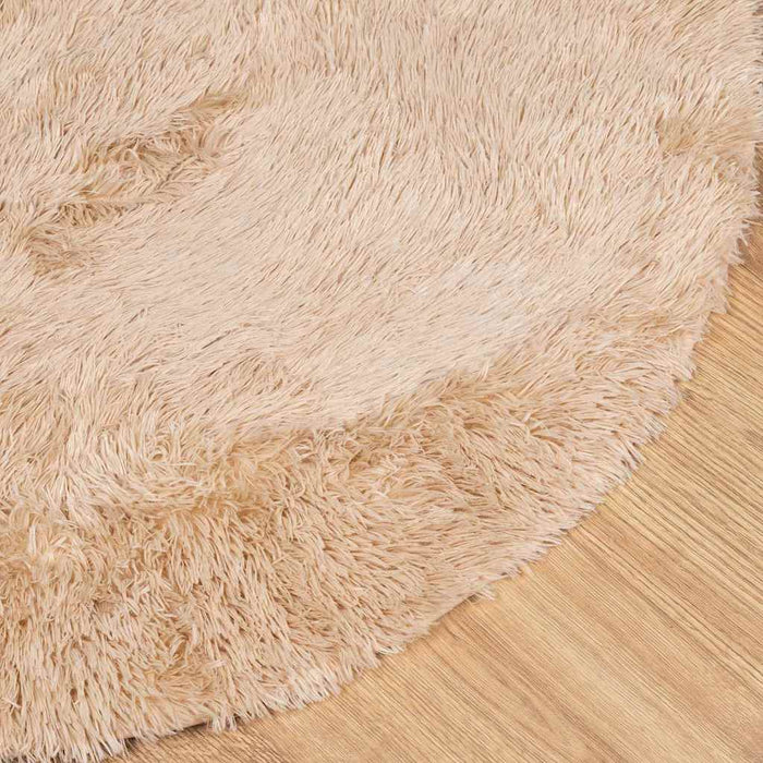 Covor shaggy cu pom înalt, NAVARRA, bej, 240x240 cm, poliester - WALTI WALTI