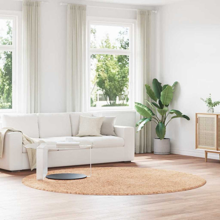 Covor shaggy cu pom înalt, NAVARRA, bej, 240x240 cm, poliester - WALTI WALTI