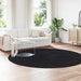 Covor shaggy cu pom înalt, NAVARRA, negru, 240x240cm, poliester - WALTI WALTI