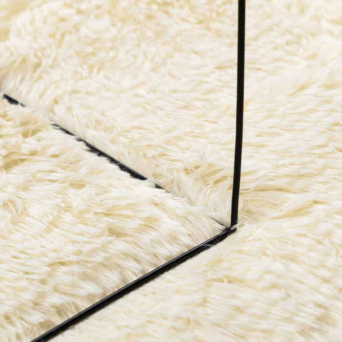 Covor shaggy cu pom înalt, NAVARRA, crem, 240x240 cm, poliester - WALTI WALTI
