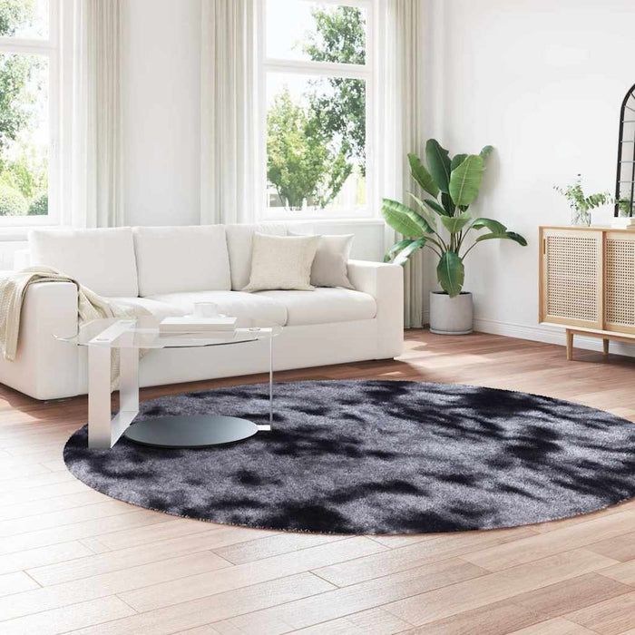 Covor shaggy cu pom înalt, NAVARRA, gri închis, 240x240 cm - WALTI WALTI