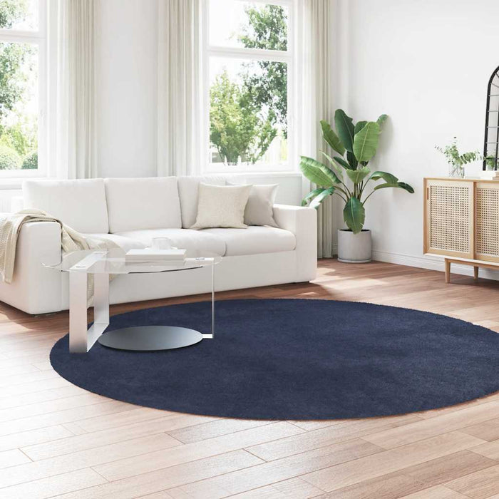 Covor shaggy cu pom înalt, NAVARRA, bleumarin, 240x240 cm - WALTI WALTI
