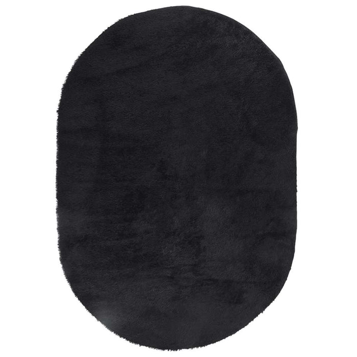 Covor shaggy cu pom înalt, NAVARRA, negru, 300x200cm, poliester - WALTI WALTI