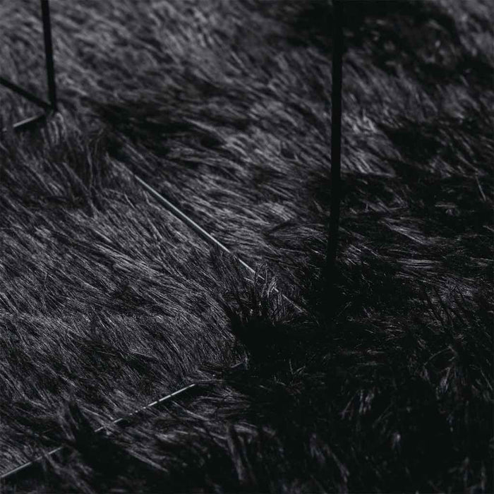 Covor shaggy cu pom înalt, NAVARRA, negru, 300x200cm, poliester - WALTI WALTI