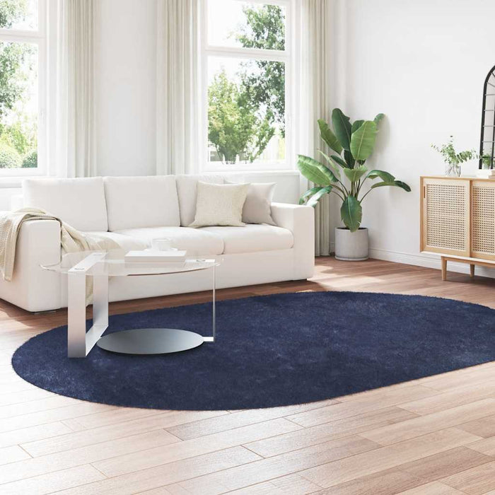 Covor shaggy cu pom înalt, NAVARRA, bleumarin, 300x200 cm - WALTI WALTI