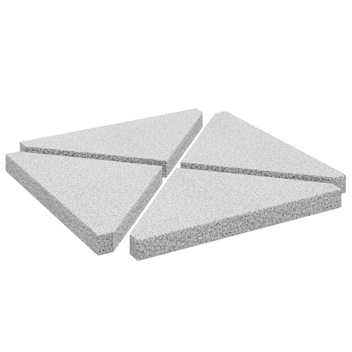 Plăci de greutate umbrelă, 4 buc., gri, 14 kg, granit, triunghi - WALTI WALTI