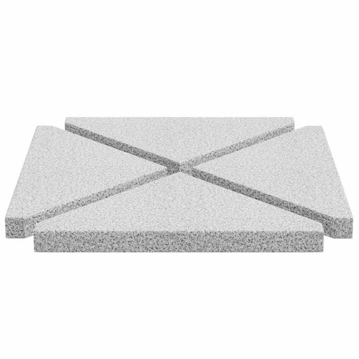 Plăci de greutate umbrelă, 4 buc., gri, 14 kg, granit, triunghi - WALTI WALTI