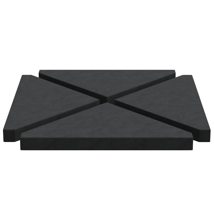 Plăci cu greutate umbrelă 4 buc Granit Negru Triunghiular 14 kg - WALTI WALTI