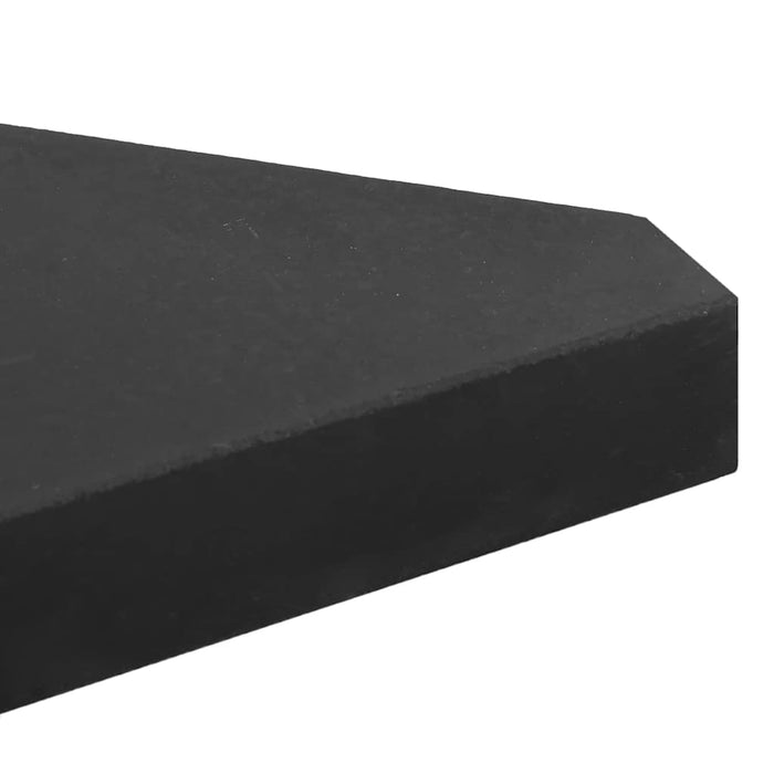 Plăci cu greutate umbrelă 4 buc Granit Negru Triunghiular 14 kg - WALTI WALTI
