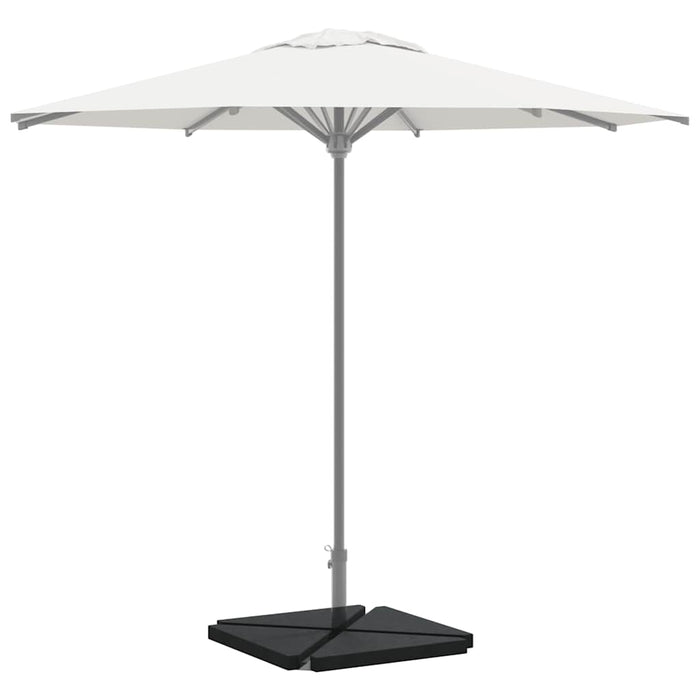 Plăci cu greutate umbrelă 4 buc Granit Negru Triunghiular 14 kg - WALTI WALTI