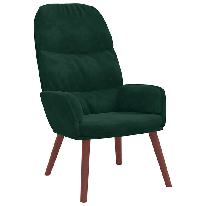 Scaun de relaxare, verde închis, catifea - WALTI WALTI