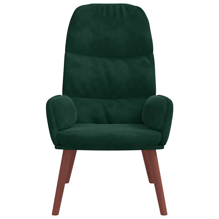 Scaun de relaxare, verde închis, catifea - WALTI WALTI