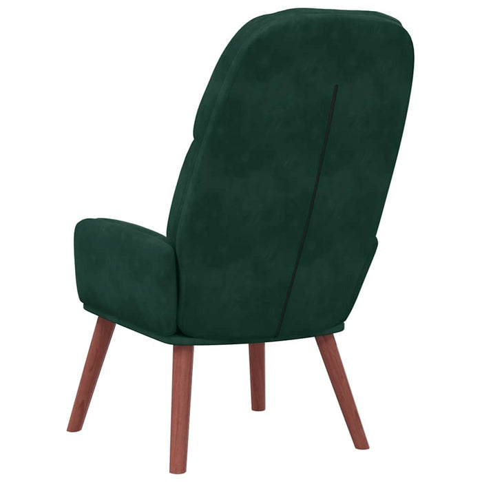 Scaun de relaxare, verde închis, catifea - WALTI WALTI