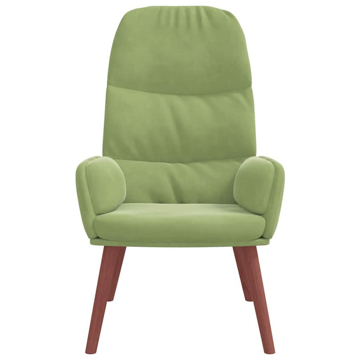 Scaun de relaxare, verde deschis, catifea WALTI