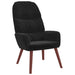 Scaun de relaxare, negru, catifea - WALTI WALTI