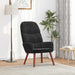 Scaun de relaxare, negru, catifea - WALTI WALTI