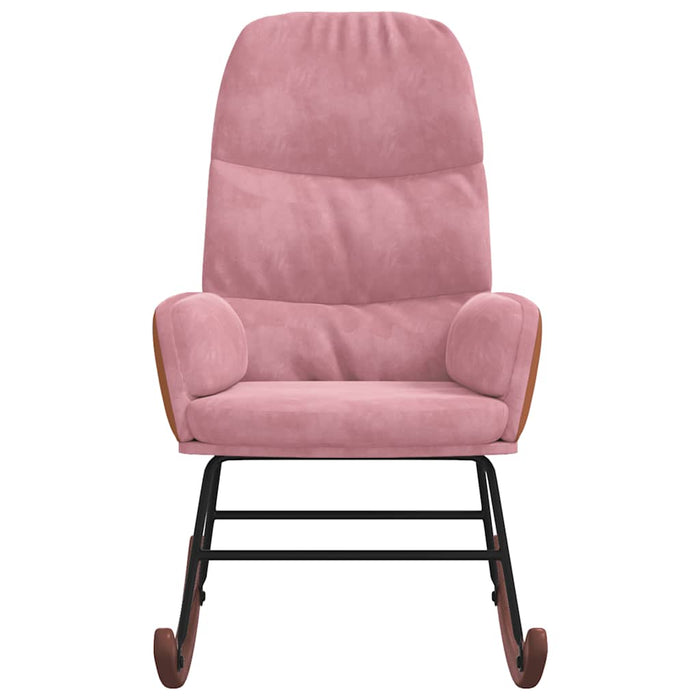 Scaun balansoar, roz, catifea - WALTI WALTI