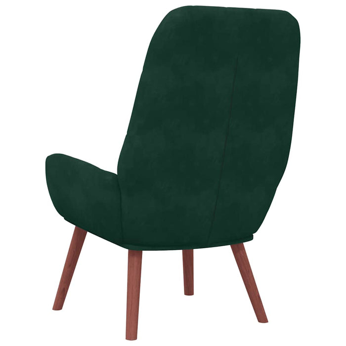 Scaun de relaxare, verde închis, catifea - WALTI WALTI