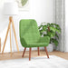 Scaun de relaxare, verde deschis, catifea - WALTI WALTI