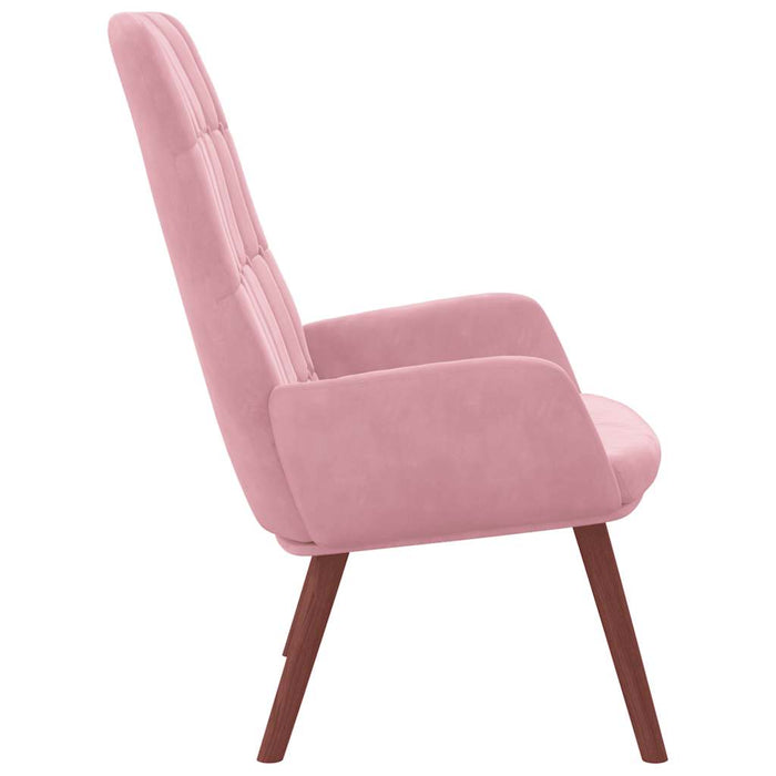 Scaun de relaxare, roz, catifea WALTI