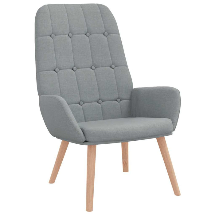 Scaun de relaxare, gri deschis, material textil - WALTI WALTI