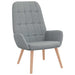 Scaun de relaxare, gri deschis, material textil - WALTI WALTI