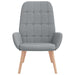 Scaun de relaxare, gri deschis, material textil - WALTI WALTI