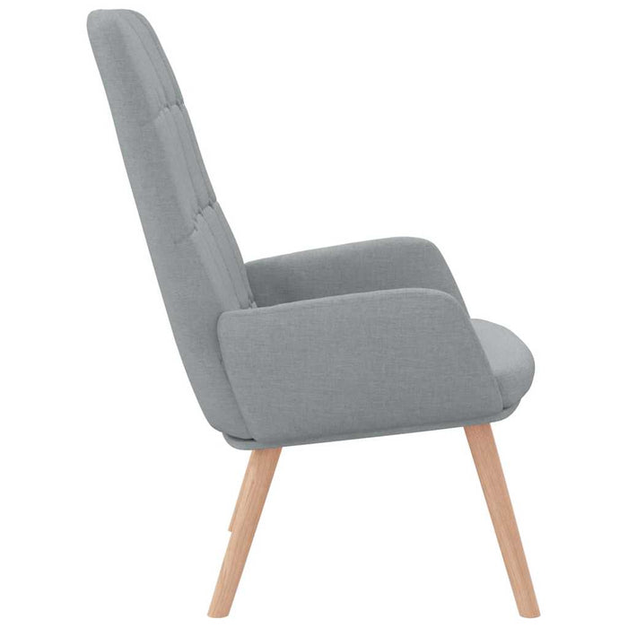 Scaun de relaxare, gri deschis, material textil - WALTI WALTI