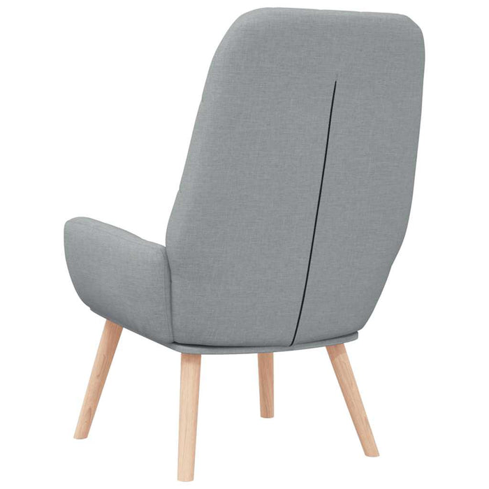 Scaun de relaxare, gri deschis, material textil - WALTI WALTI