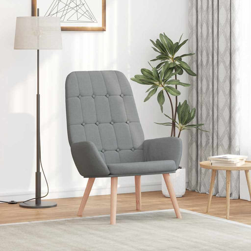Scaun de relaxare, gri deschis, material textil - WALTI WALTI