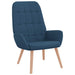 Scaun de relaxare, albastru, material textil - WALTI WALTI